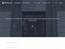 Tablet Screenshot of pickmyload.com